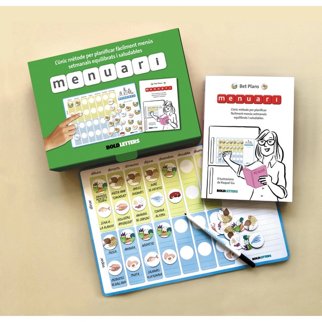 Imagem 0 de Menuari: L&únic mètode per planificar fàcilment menús setmanals equilibrats i saludables. (Capa mole)