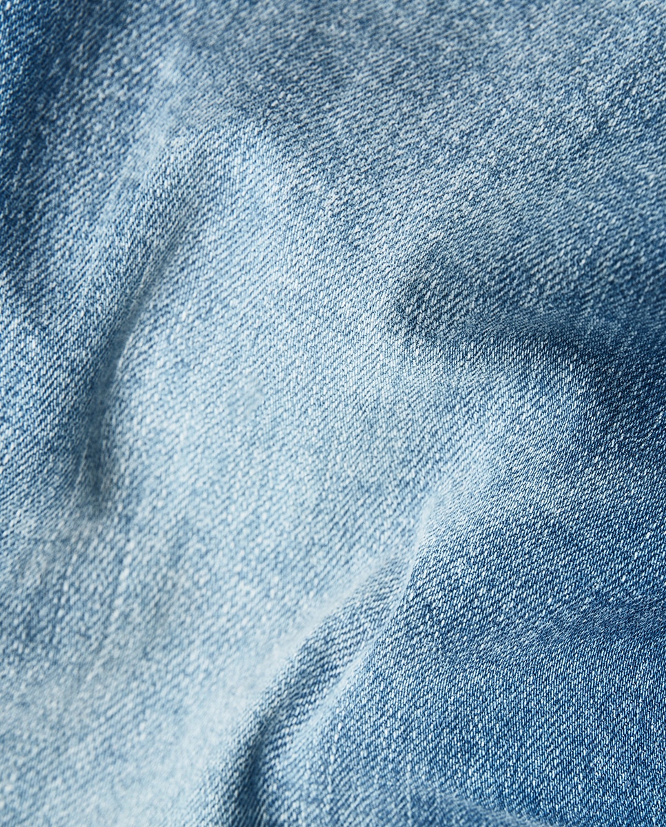 Jeans 3301 tapered azuis Azul-5