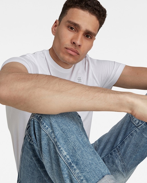 Camiseta de hombre blanca manga corta · G-Star Raw · El Corte Inglés