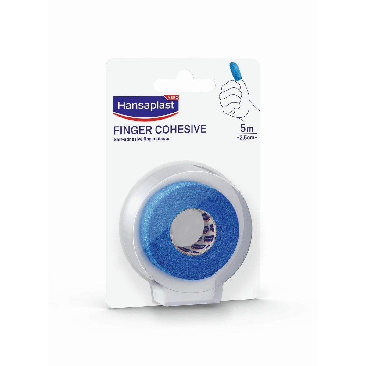 Fita Coesiva para Dedos Azul - 5 m x 2,5 cm 1
