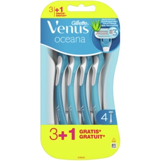 Máquina Depilatória com um Toque de Aloe Vera embalagem 4 unidades - Gillette Venus Oceana