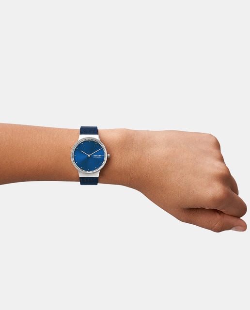 Reloj sostenible de mujer Freja SKW3018 de malla de acero azul · Skagen ·  El Corte Inglés