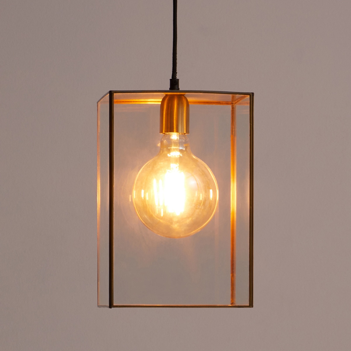 Candeeiro de tecto rectangular Bera Ouro-2