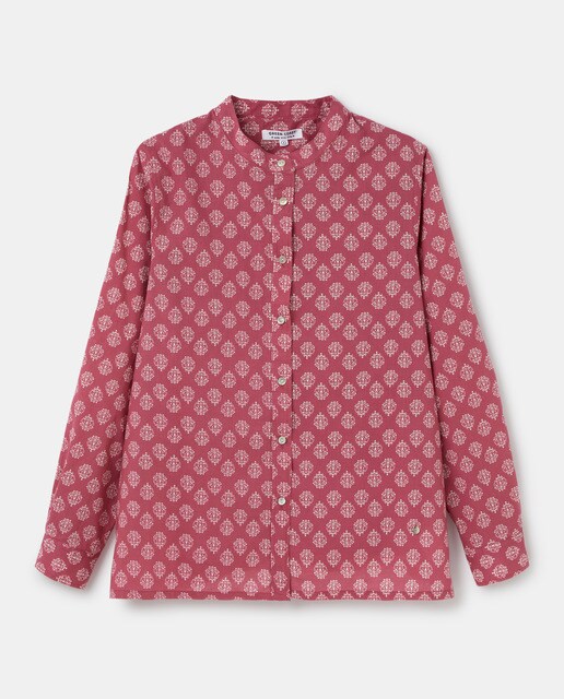 Camisa de mujer estampada 100% algodón · Green Coast · El Corte Inglés