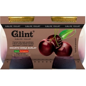 Iogurte com Pedaços de Cereja Pack 2 frasco 125 g - Glint