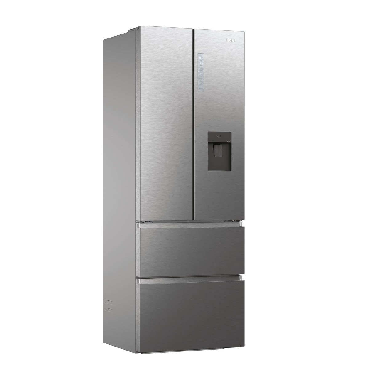 Frigorífico Americano Haier FD 70 Series 7 HFW7720EWMP de 4 Portas, No Frost, Wifi, com Dispensador e de 200,6 cm - Cinzento Inox-1