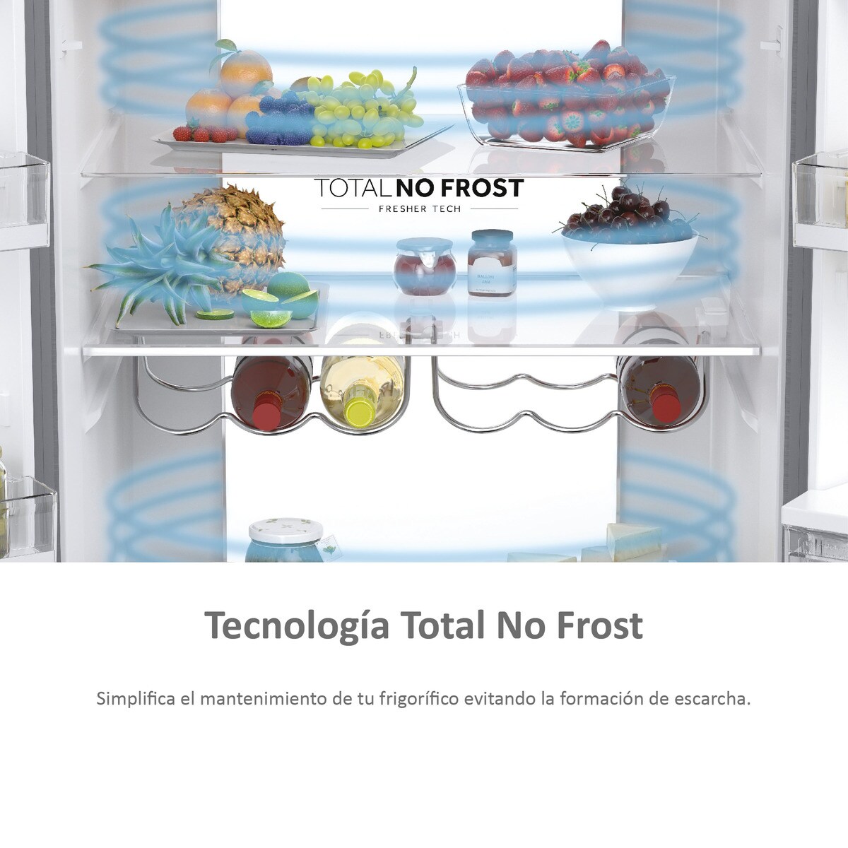 Frigorífico Americano Haier FD 70 Series 7 HFW7720EWMP de 4 Portas, No Frost, Wifi, com Dispensador e de 200,6 cm - Cinzento Inox-11
