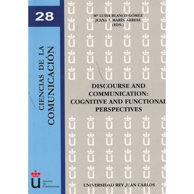 Discourse and communication: cognitive and functional perspectives(Tapa blanda) 1
