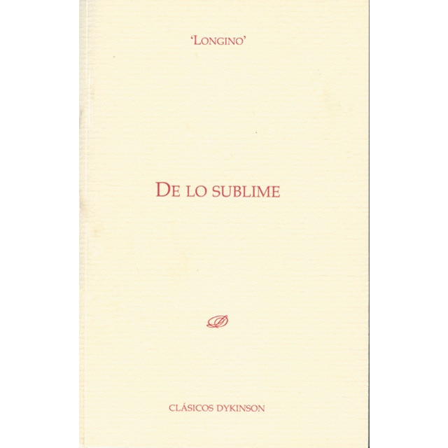 De lo sublime(Tapa blanda) 1