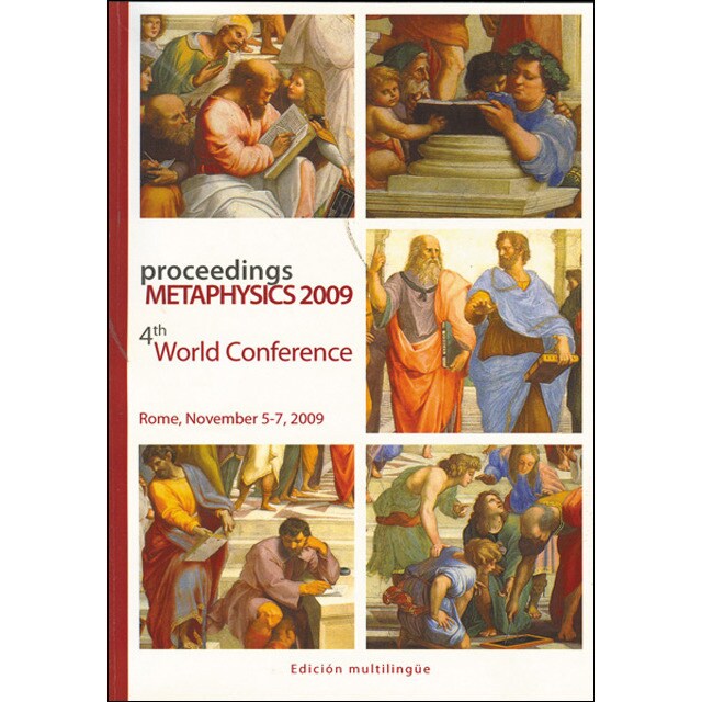 Proceedings metaphysics 2009. 4th wolrd conference. Rome, november 5-7, 2009(Tapa blanda) 1