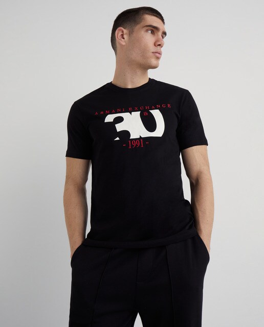 Camiseta de hombre manga corta negra · Armani Exchange · El Corte Inglés