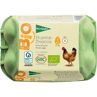 huevos ecológicos categoría A clase M-L estuche 6 unidades - El Corte Ingles Bio