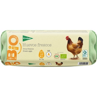 huevos ecológicos categoría A clase M-L estuche 12 unidades - El Corte Ingles Bio