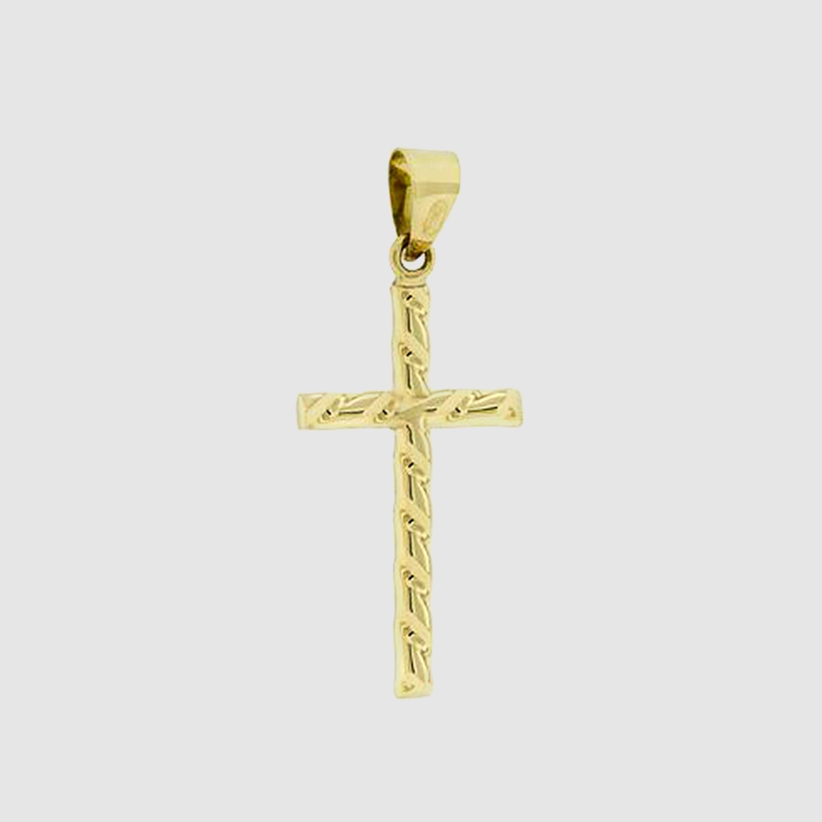 Colgante de mujer Cruz El Corte Inglés Oro-1