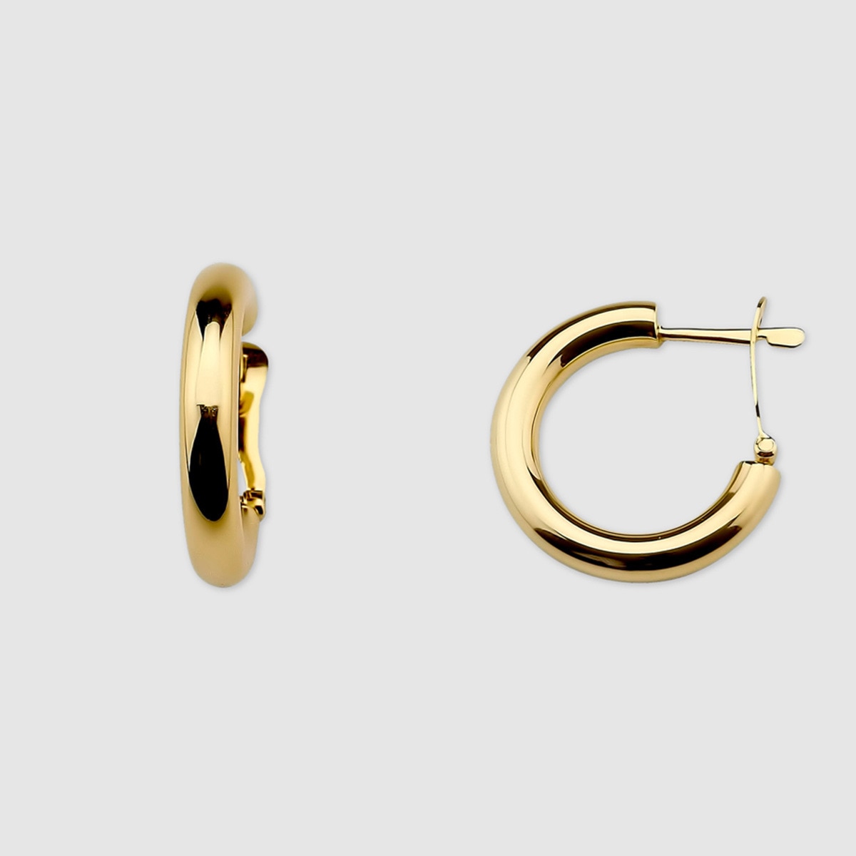 Pendientes de aro El Corte Inglés de oro amarillo · El Corte