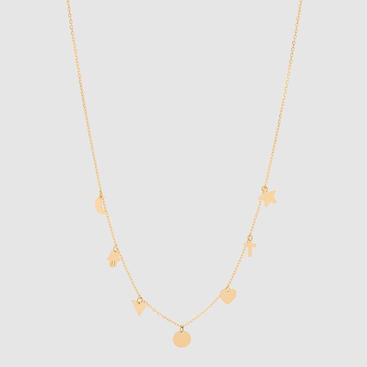 Imagen 0 de Collar El Corte Inglés Símbolos de oro amarillo