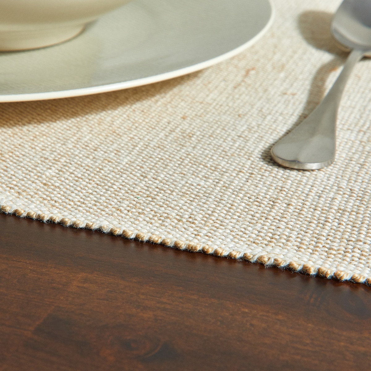 Individual de juta Jute Linho-3
