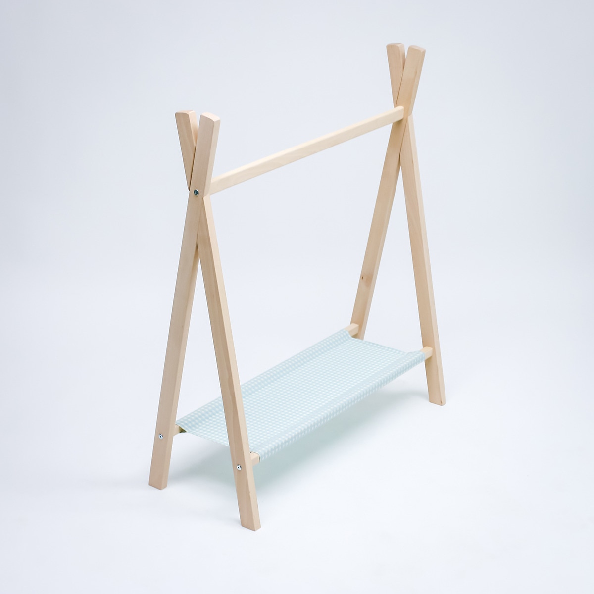 Perchero Plastimyr de madera The Good Wood Vichy mint verde Madera / Gris-3