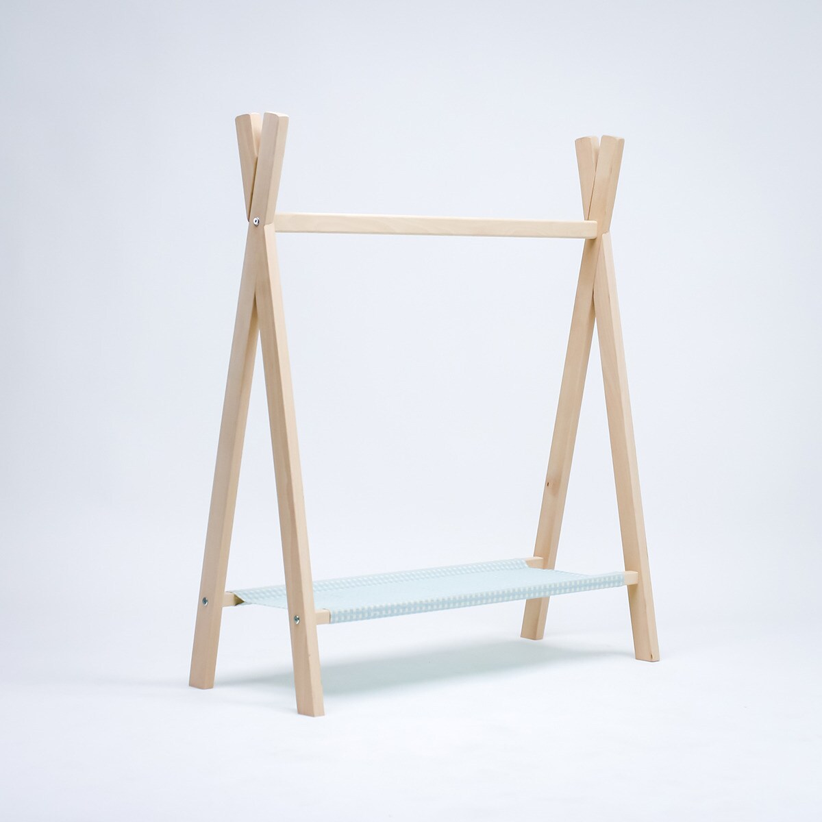 Perchero Plastimyr de madera The Good Wood Vichy mint verde Madera / Gris-2