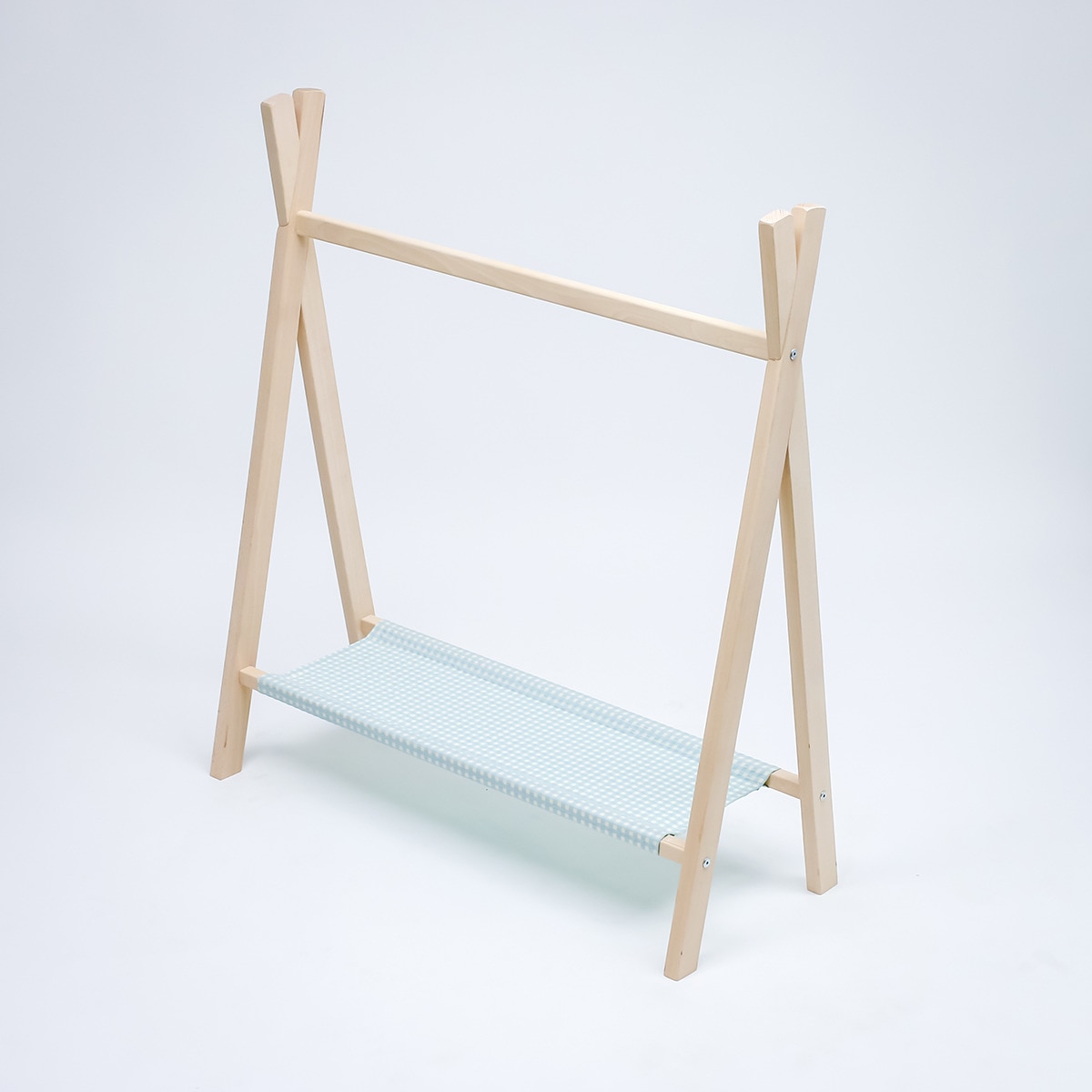 Perchero Plastimyr de madera The Good Wood Vichy mint verde Madera / Gris-1