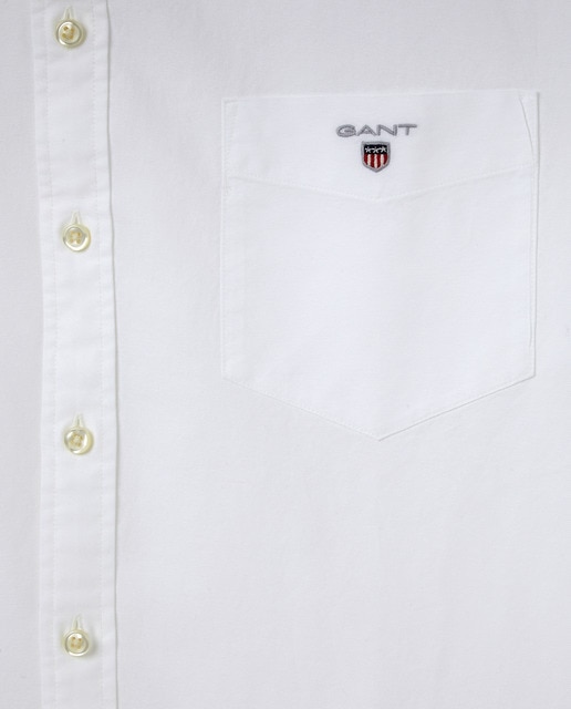 Camisa de hombre regular lisa blanca tallas grandes · Gant · El Corte Inglés