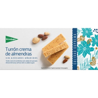 Torrão Creme de Amêndoas sem Açúcares Adicionados sem Glúten 200 - El Corte Inglés