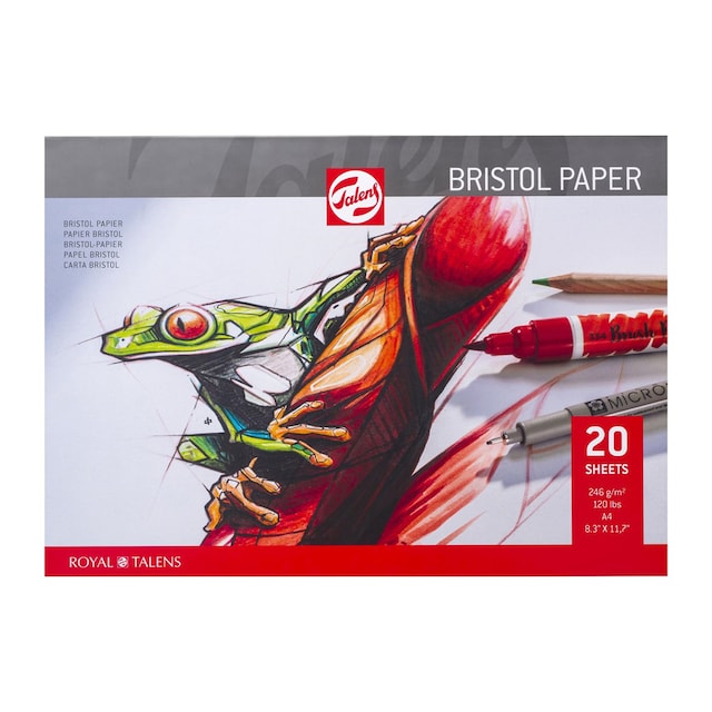 Imagen 0 de Bloc de Papel Bristol de 20 Hojas de Papel Blanco  Talens Multicolor