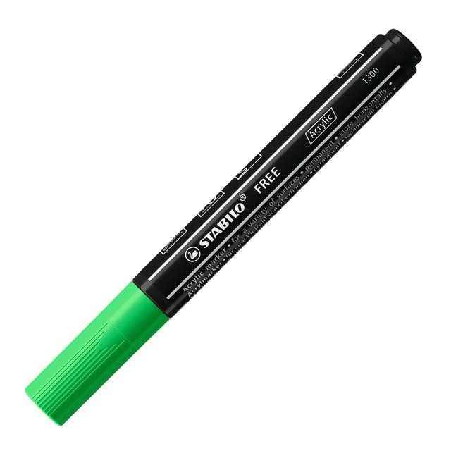Imagen 0 de Marcador Acrílico STABILO FREE Acrylic T300 Verde Hoja