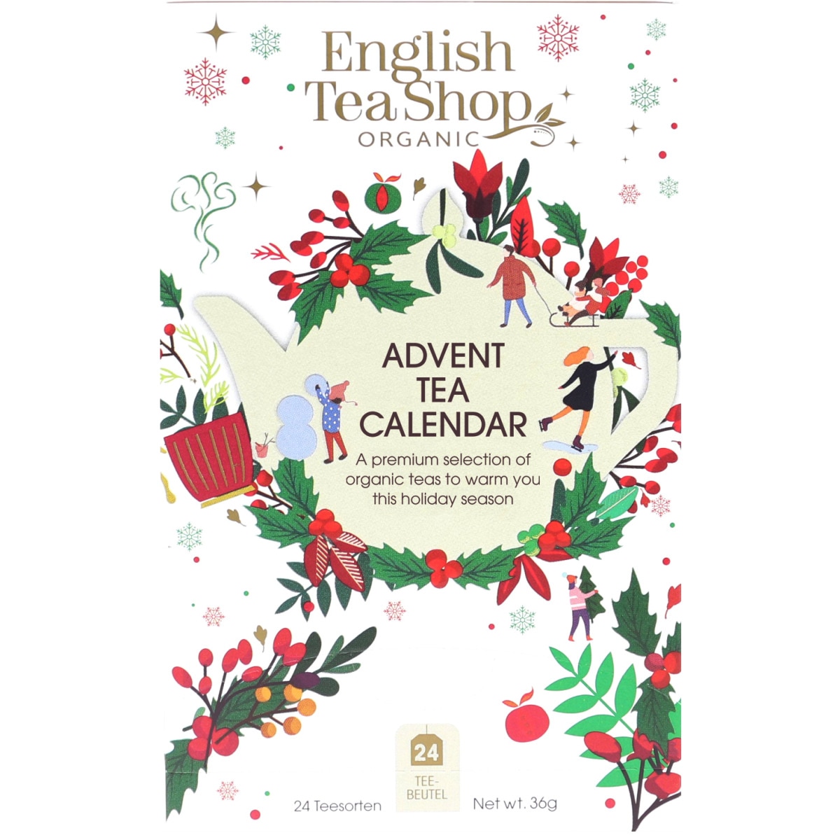 Calendário do Advento Branco embalagem 25