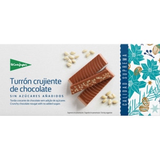 Torrão de Chocolate Crocante sem Açúcares Adicionados sem Glúten 200 - El Corte Inglés