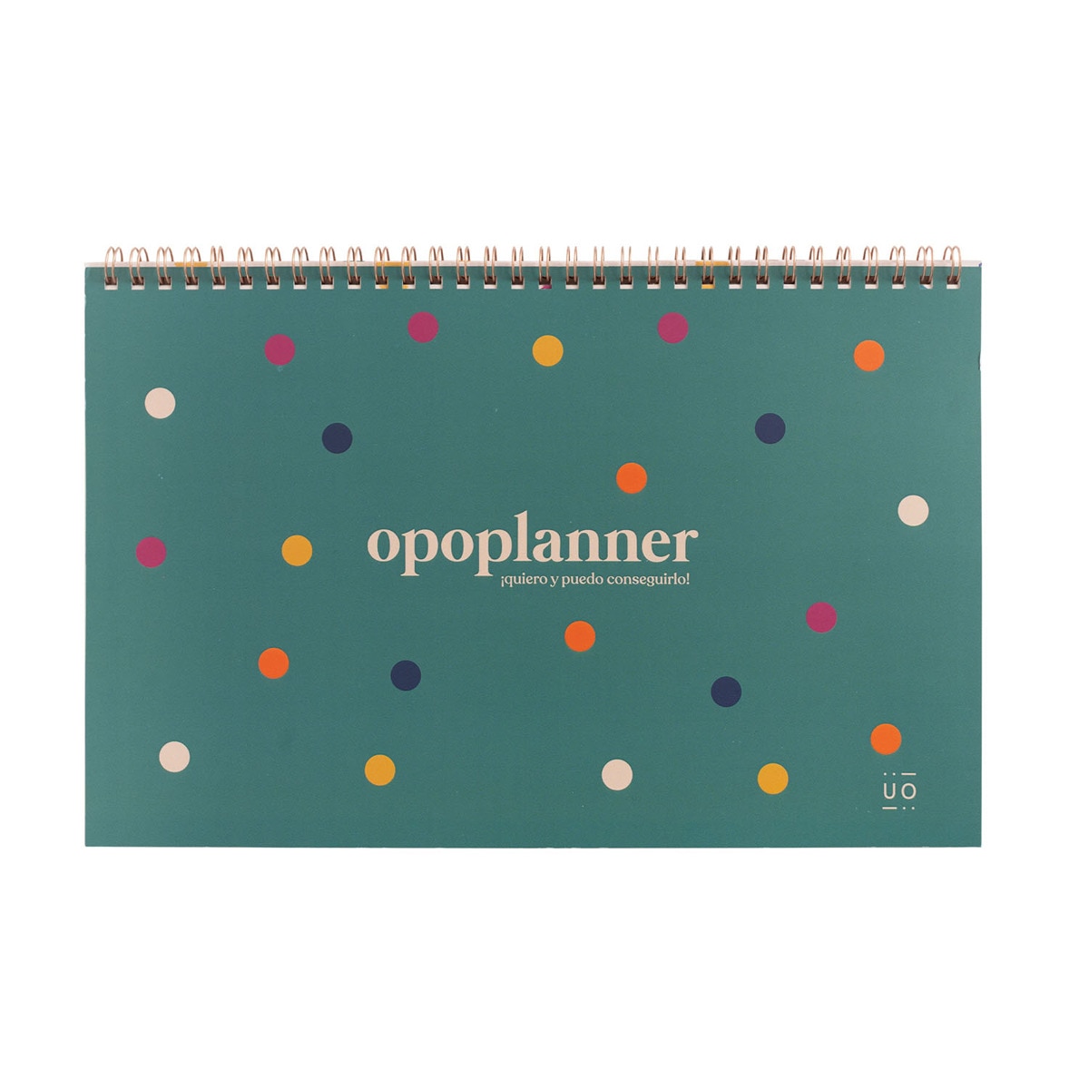 Organizador semanal para participantes em concursos públicos. Opoplanner Verde-1