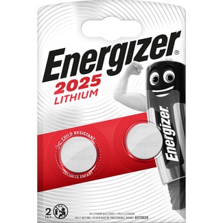 pila botón modelo 2025 3 voltios blister 2 unidades - Energizer