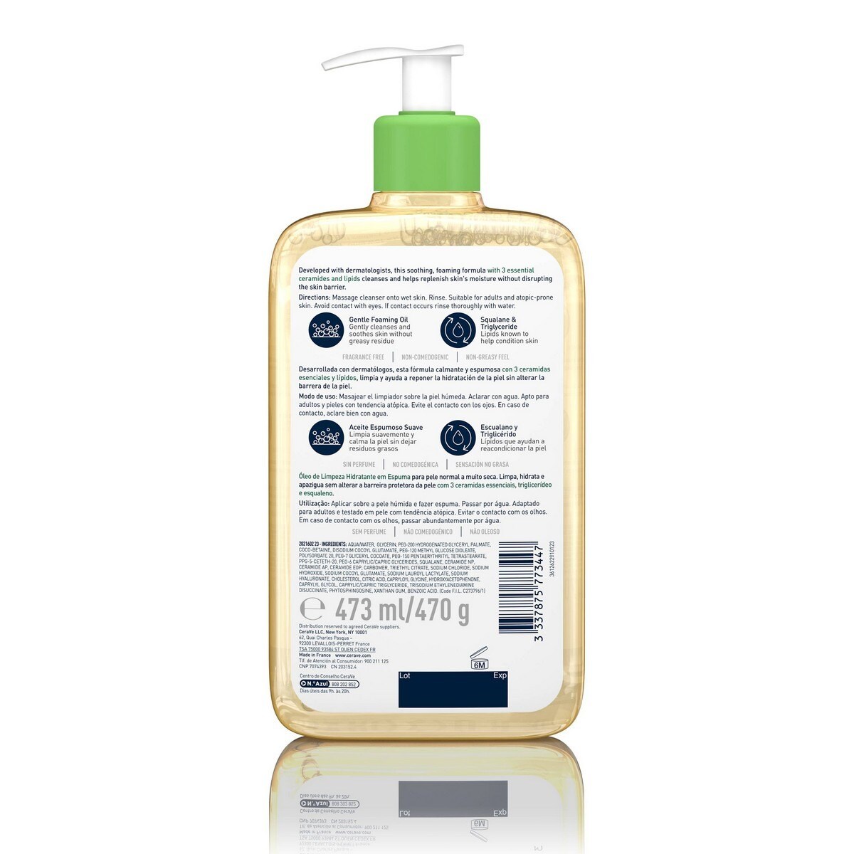 Óleo-Espuma de Limpeza Hidratante - 473 ml 2