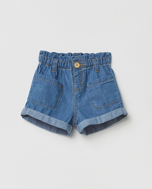 Short vaquero de bebé niña fluido · Sfera · El Corte Inglés