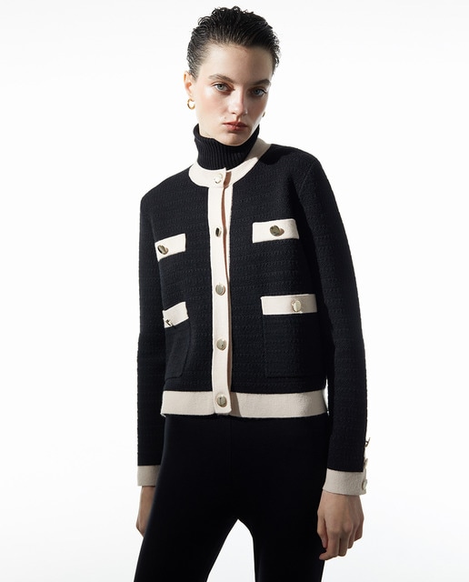 Chaqueta de mujer tapetas contraste · Sfera · El Corte Inglés