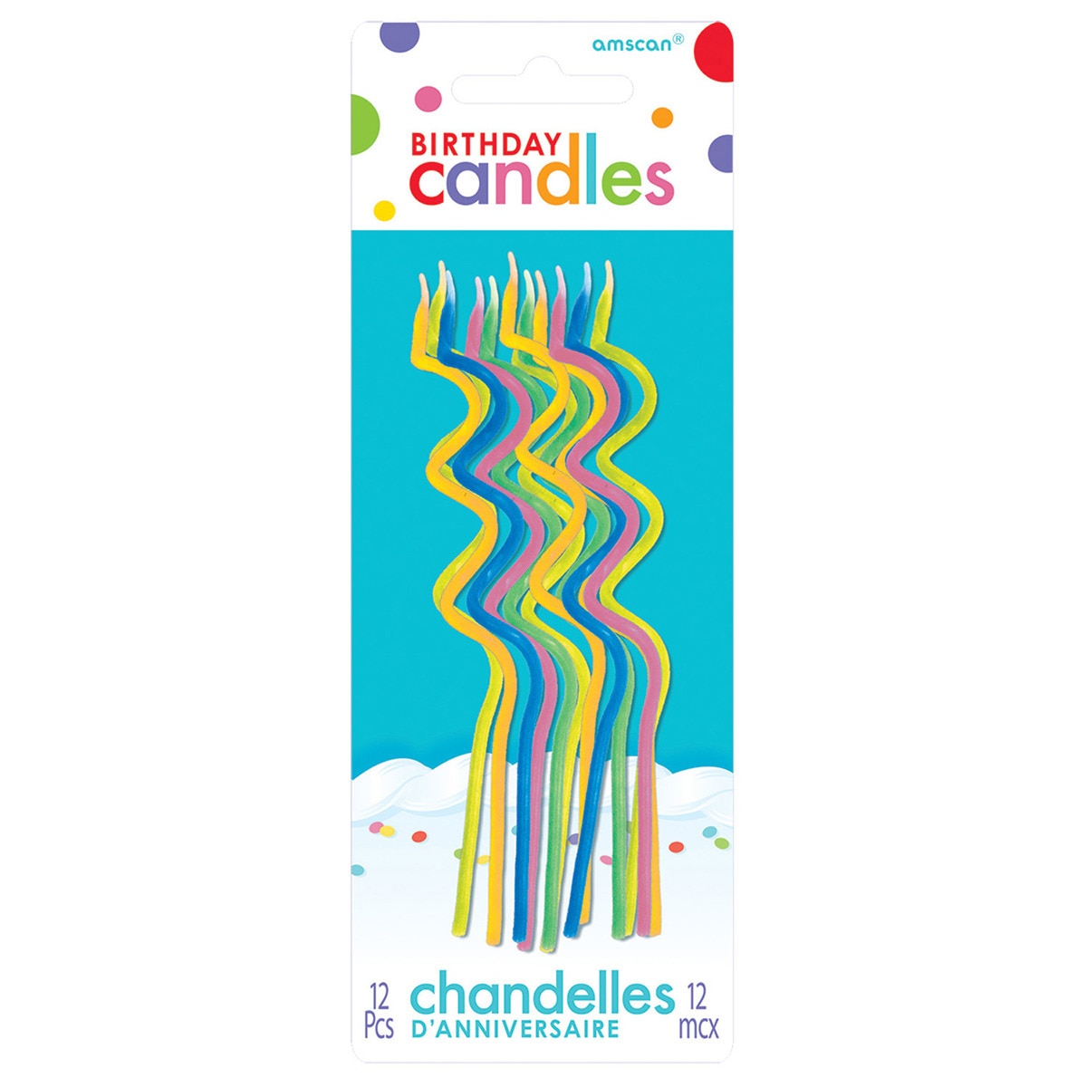 Imagen 0 de Pack de 12 Vela Espiral Colores 12.5Cm Liragram