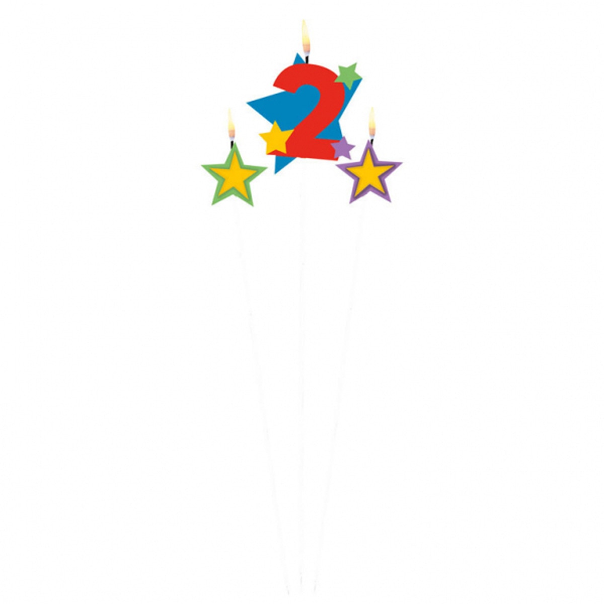 Imagen 0 de Pack de Vela 2 Estrellas 12.2X13.5 Cm Liragram