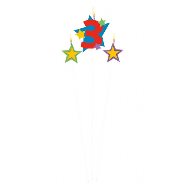 Imagen 0 de Pack de Vela 3 Estrellas 12.2X13.5 Cm Liragram