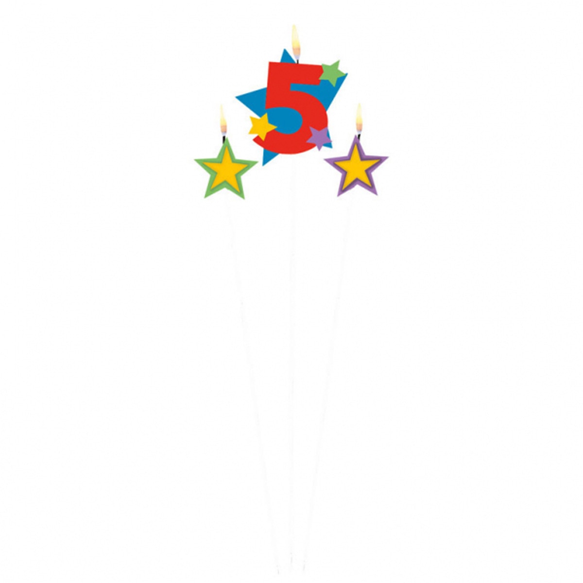Pack de Vela 5 Estrellas 12.2X13.5 Cm Liragram 1