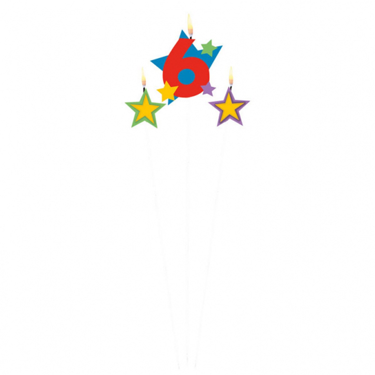 Pack de Vela 6 Estrellas 12.2X13.5 Cm Liragram 1