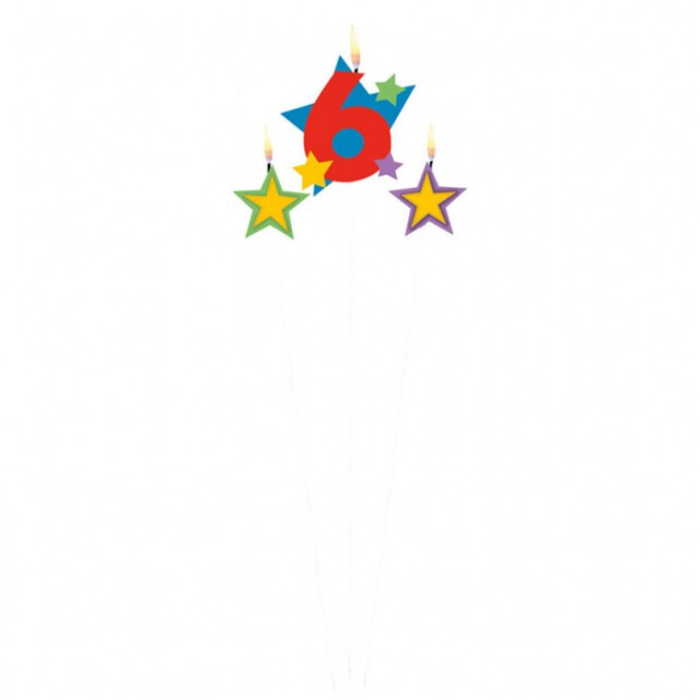 Imagen 0 de Pack de Vela 6 Estrellas 12.2X13.5 Cm Liragram