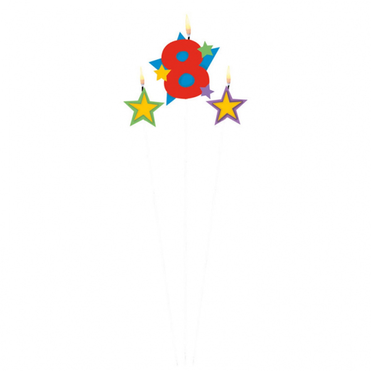 Pack de Vela 8 Estrellas 12.2X13.5 Cm Liragram 1