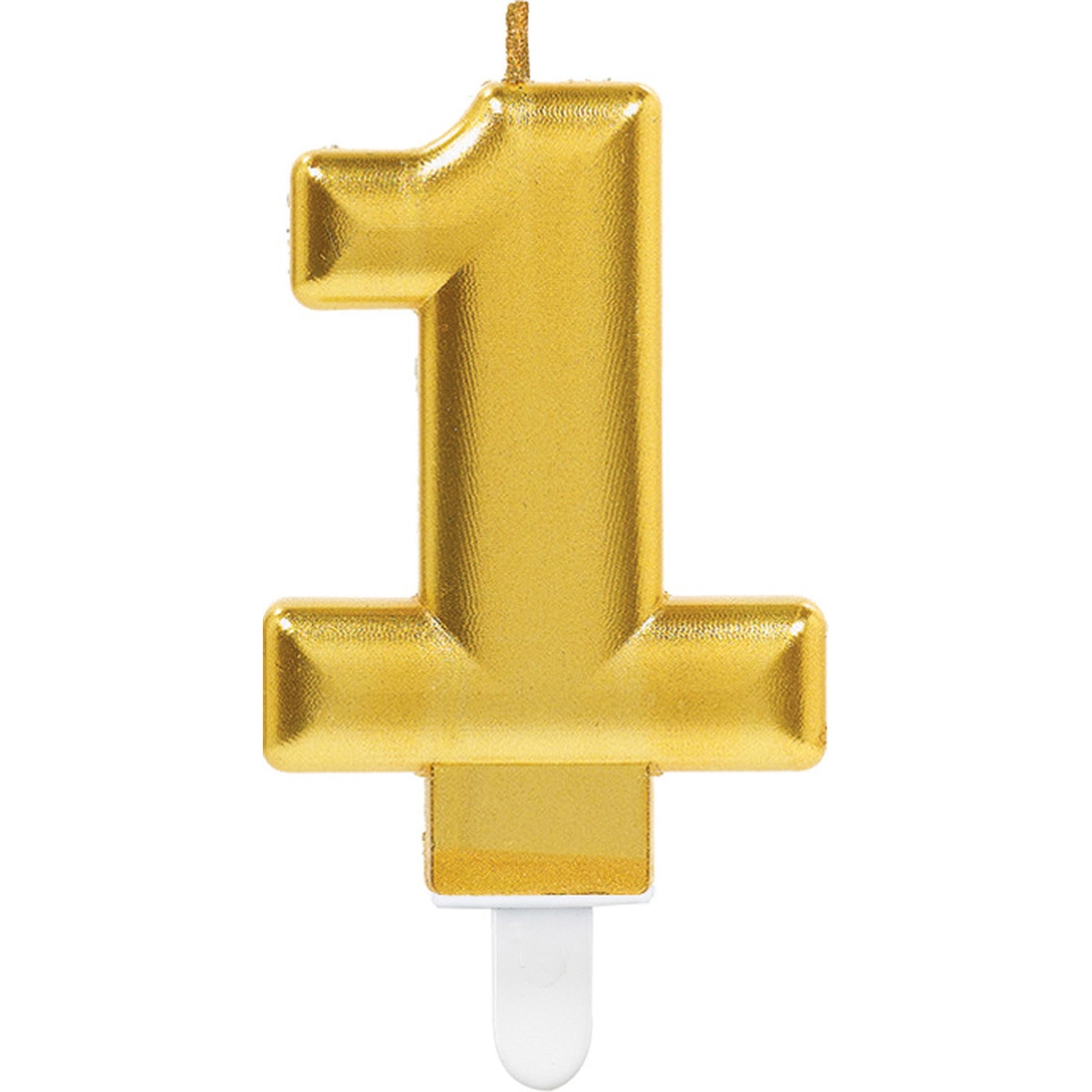 Imagen 0 de Pack de Vela 9.3Cm Oro Nº 1 Liragram