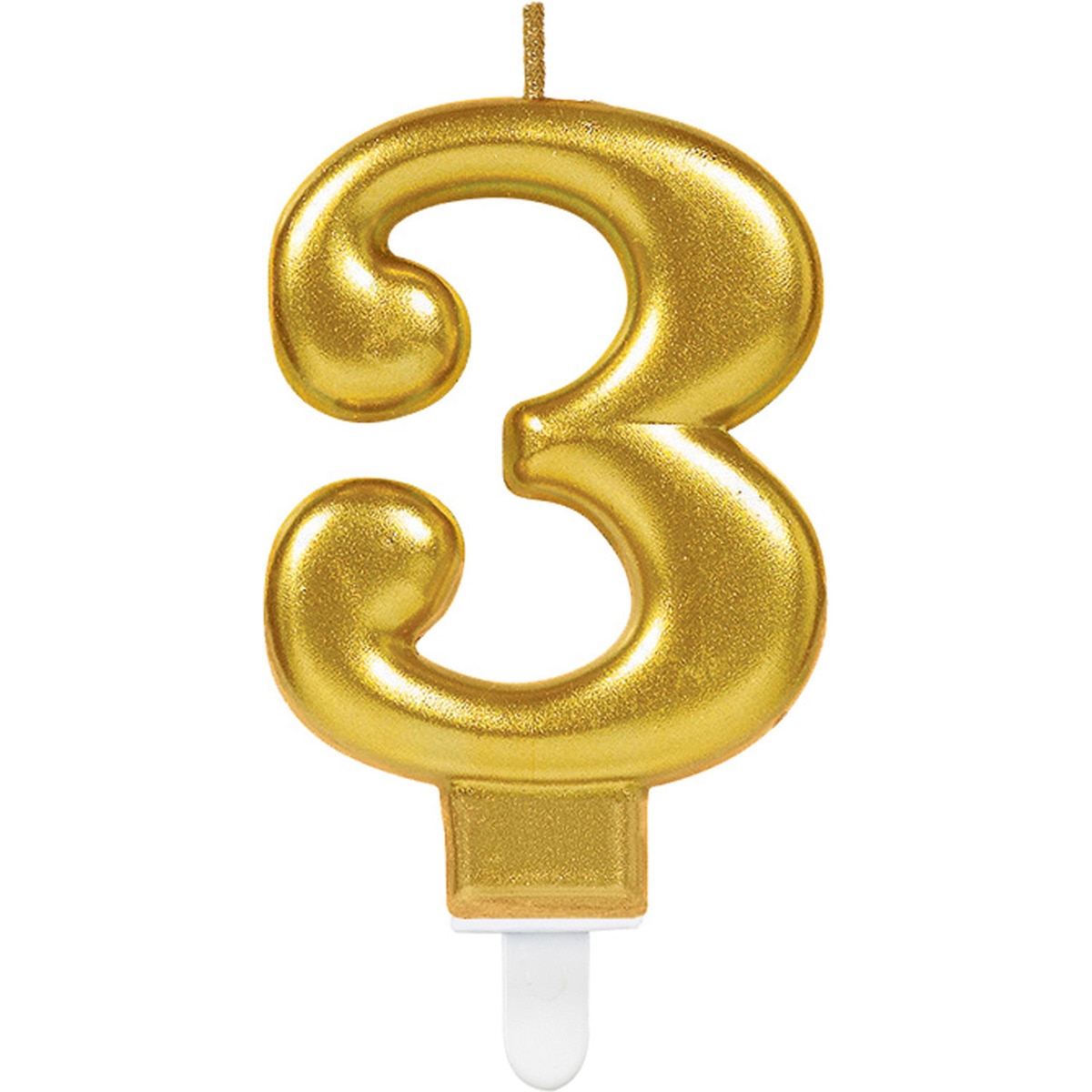 Imagen 0 de Pack de Vela 9.3Cm Oro Nº 3 Liragram