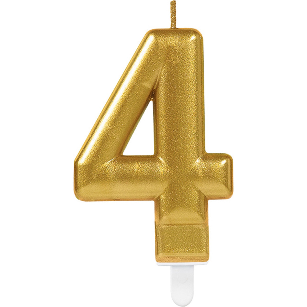 Imagen 0 de Pack de Vela 9.3Cm Oro Nº 4 Liragram