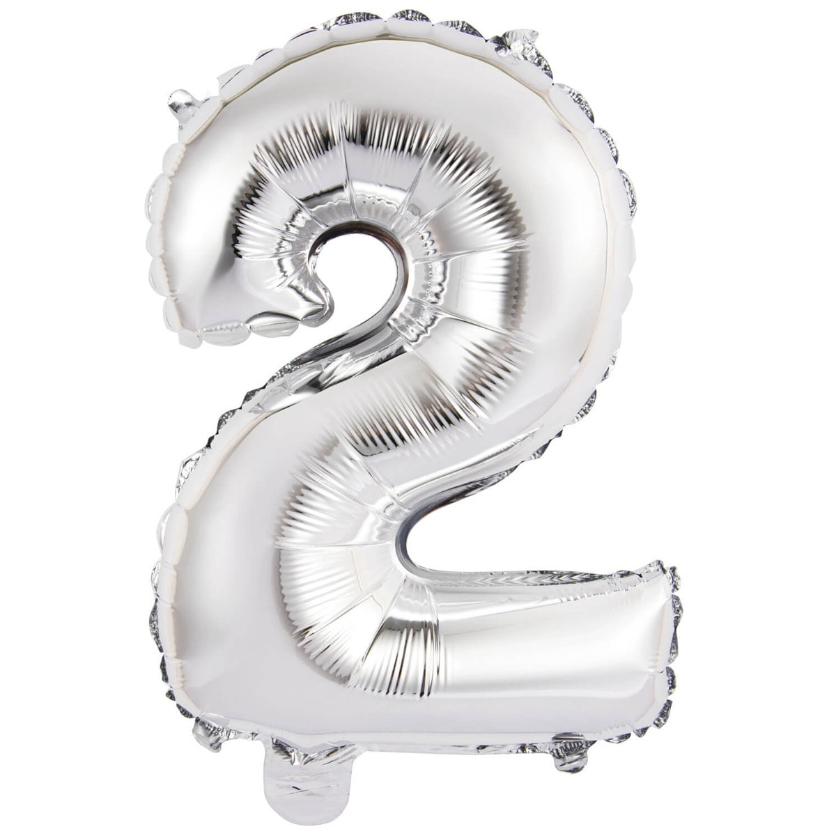 Pack de Globo 35Cm Auto-Inflable Numero : 2 Plata Liragram 1
