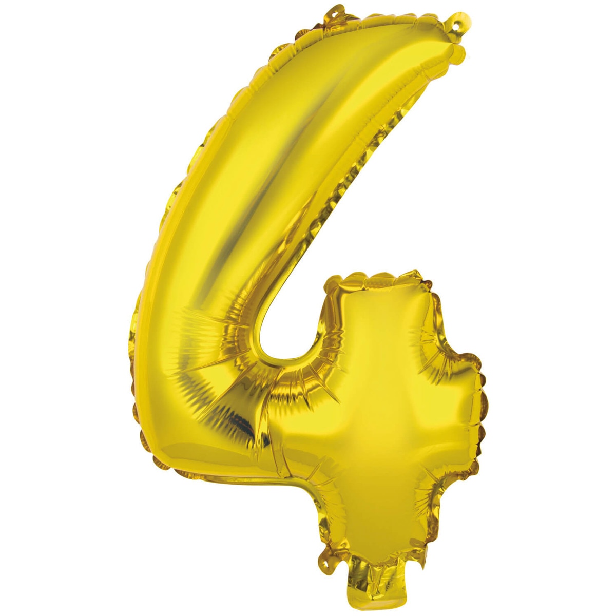 Imagen 0 de Pack de Globo 35Cm Auto-Inflable Numero : 4 Oro Liragram