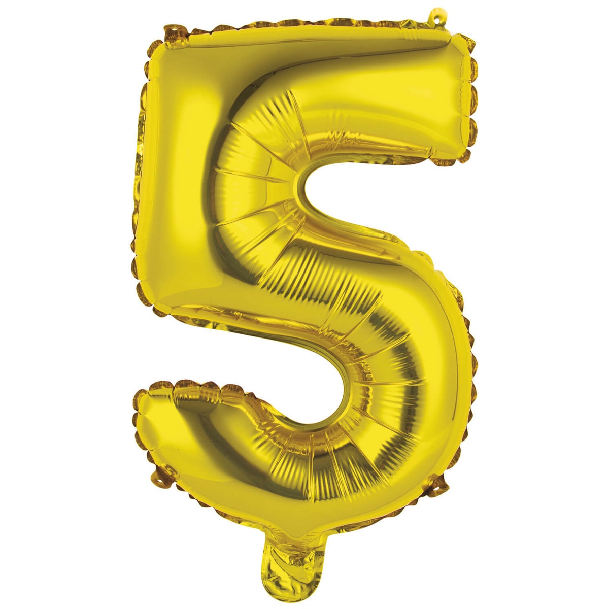 Pack de Globo 35Cm Auto-Inflable Numero : 5 Oro Liragram 1
