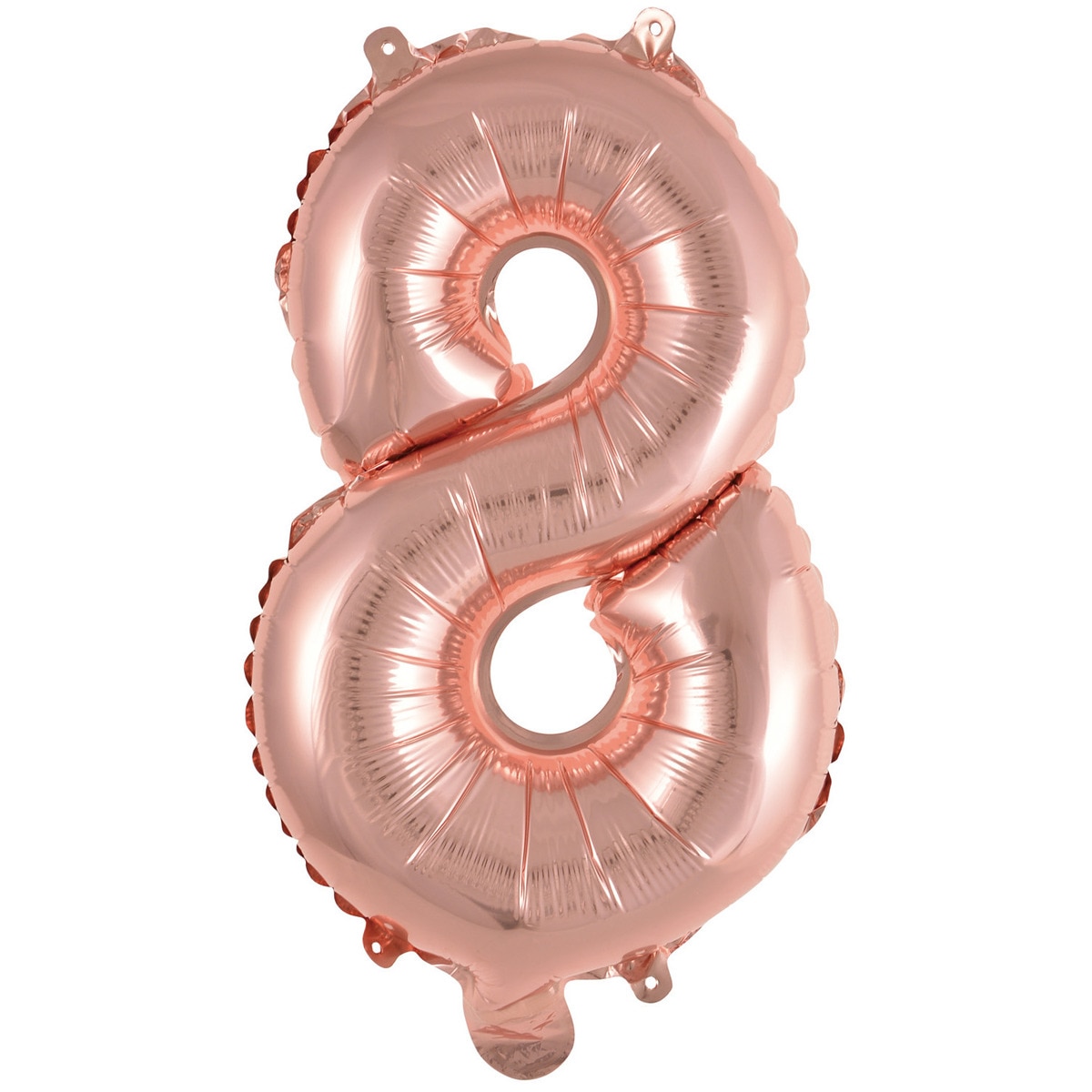 Imagen 0 de Pack de Globo 35Cm Auto-Inflable Numero : 8 Rosa Oro Liragram