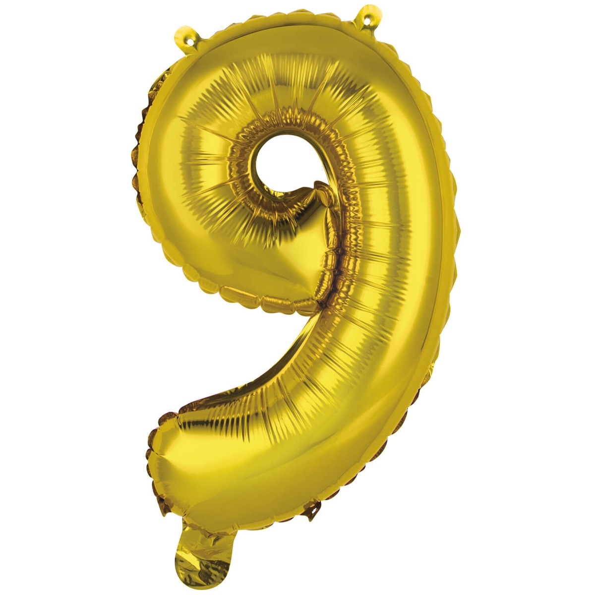 Imagen 0 de Pack de Globo 35Cm Auto-Inflable Numero : 9 Oro Liragram